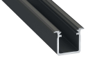 Lumines profile type G anodized black, 3 m